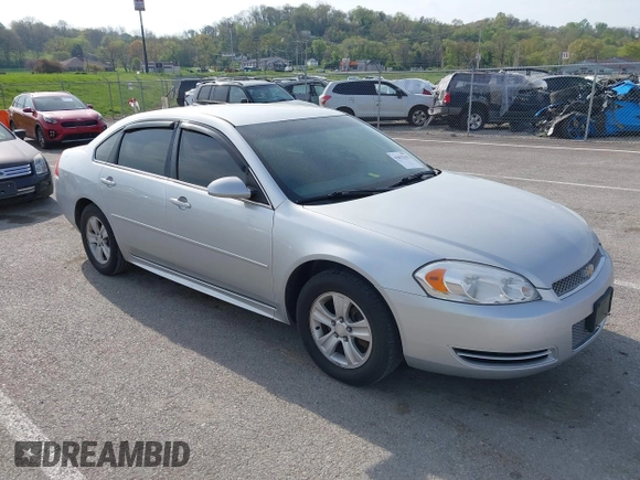 2012 Chevrolet Impala LS Fleet with VIN 2G1WF5E30C1317772, listed as a IAAI auction lot 42017539 with 165,394 mi miles and . Bid and sale history available at DreamBid. Image 1.
