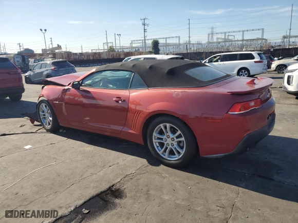 2014 Chevrolet Camaro LT with VIN 2G1FB3D32E9270363, listed as a Copart auction lot 41483285 with 0 mi miles and Salvage Title. Bid and sale history available at carsss.com. Image 2.
