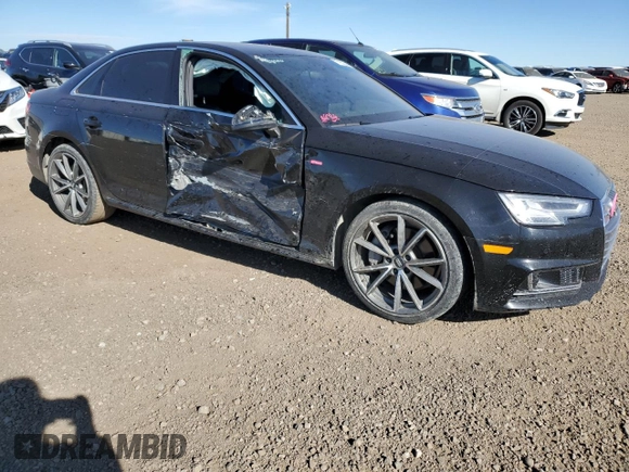 2017 Audi A4 Prestige with VIN WAUFNAF42HA074924, listed as a Copart auction lot 71803444 with 101,354 mi miles and Salvage Title. Bid and sale history available at carsss.com. Image 4.