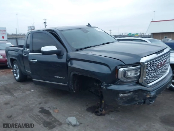 2018 GMC Sierra 1500 Denali with VIN 3GTU2PEJ8JG571593, listed as a IAAI auction lot 41169420 with 98,501 mi miles. Bid and sale history available at carsss.com. Image 1.