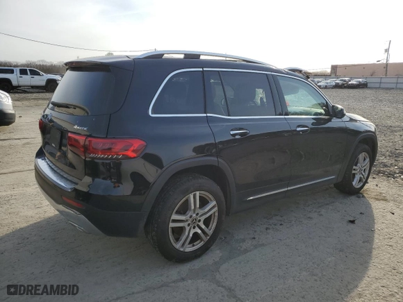 2023 Mercedes-Benz GLB with VIN W1N4M4HB9PW267866, listed as a Copart auction lot 48229185 with 14,607 mi miles and Salvage Title. Bid and sale history available at carsss.com. Image 3.