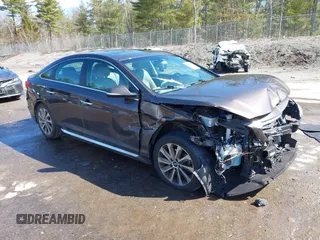 2016 Hyundai Sonata Sport with VIN 5NPE34AF0GH354301, listed as a IAAI auction lot 42022539 with 130,562 mi miles and . Bid and sale history available at carsss.com. Image 1.
