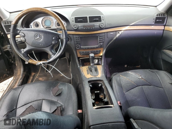 2008 Mercedes-Benz E-Class Sport 5.5L with VIN WDBUF72X38B271314, listed as a Copart auction lot 72740914 with 0 mi miles and Salvage Title. Bid and sale history available at carsss.com. Image 8.
