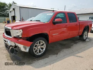2011 GMC Sierra 1500 SLT with VIN 3GTP2WE32BG233455, listed as a Copart auction lot 58928725 with 155,505 mi miles and Salvage title. Bid and sale history available at DreamBid. Image 1.