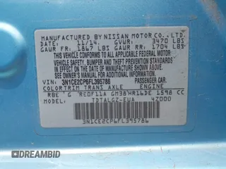 2015 Nissan Note S Plus с VIN 3N1CE2CP6FL395786, выставлен на аукционе IAAI как лот 42225980 с пробегом 82 361 миль миль и . История ставок и продаж доступна на DreamBid. Изображение 9.