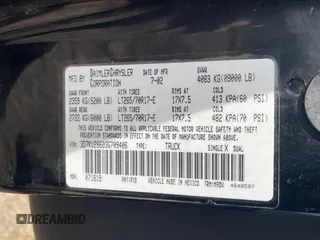 2003 Dodge Ram 2500 ST with VIN 3D7KU28603G709406, listed as a Copart auction lot 84349524 with 0 mi miles and Salvage Title. Bid and sale history available at carsss.com. Image 10.