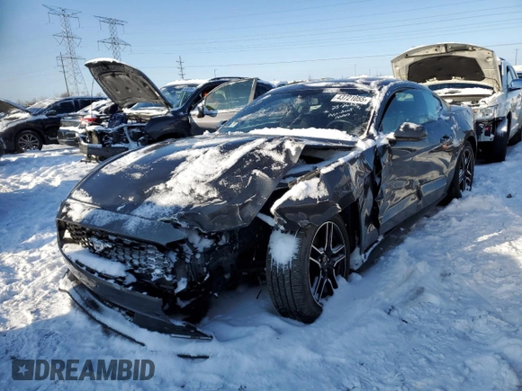 2020 Ford Mustang EcoBoost with VIN 1FA6P8TH6L5108044, listed as a Copart auction lot 43721055 with Not Provided miles and Salvage Title. Bid and sale history available at carsss.com. Image 1.