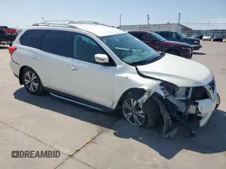 2018 Nissan Pathfinder S z VIN 5N1DR2MN2JC614021, wystawiony jako Copart lot #51286515 z przebiegiem 54 300 mil mil oraz Szkoda całkowita • Salvage title. Historia ofert i sprzedaży dostępna na DreamBid. Obrazek 4.