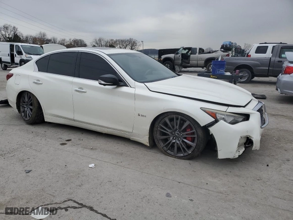 2018 Infiniti Q50 RED SPORT 400 with VIN JN1FV7AP1JM460023, listed as a Copart auction lot 82899894 with NaN miles and Clean Title. Bid and sale history available at carsss.com. Image 4.