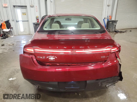 2014 Lincoln MKZ with VIN 3LN6L2J96ER807359, listed as a Copart auction lot 46346565 with 70,486 mi miles and Non Repairable. Bid and sale history available at carsss.com. Image 6.