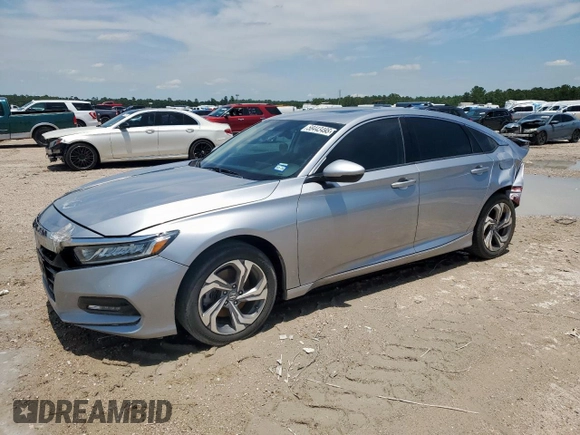 2018 Honda Accord EX-L with VIN 1HGCV2F57JA039159, listed as a Copart auction lot 58443495 with 86,772 mi miles and Salvage title. Bid and sale history available at DreamBid. Image 1.