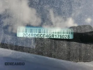 2016 Dodge Grand Caravan SXT with VIN 2C4RDGCG4GR176028, listed as a Copart auction lot 54920445 with 157,131 mi miles and Salvage Title. Bid and sale history available at DreamBid. Image 14.