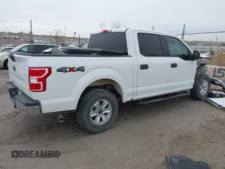 2018 Ford F-150 XL with VIN 1FTEW1E50JKE95093, listed as a IAAI auction lot 41944743 with 92,129 mi miles. Bid and sale history available at carsss.com. Image 4.