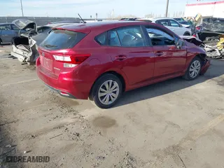 2019 Subaru Impreza with VIN 4S3GTAA63K1721568, listed as a IAAI auction lot 41896632 with 18,744 mi miles. Bid and sale history available at carsss.com. Image 4.