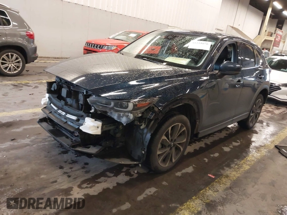 2023 Mazda CX-5 2.5 S Premium Plus Package with VIN JM3KFBEM0P0157074, listed as a IAAI auction lot 41215076 with 37,323 mi miles. Bid and sale history available at carsss.com. Image 18.