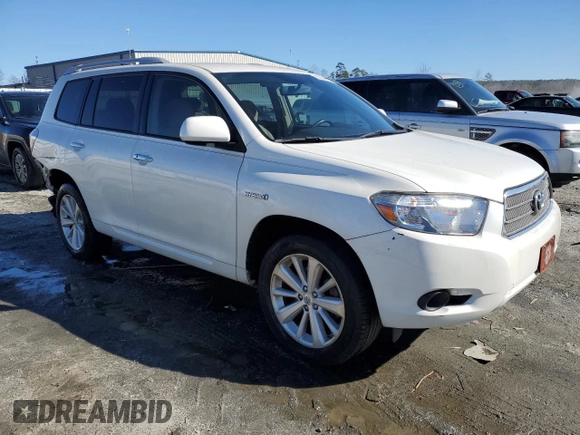 2008 Toyota Highlander Hybrid with VIN JTEEW41A982023310, listed as a Copart auction lot 89244015 with 217,434 mi miles and Salvage Title. Bid and sale history available at carsss.com. Image 4.