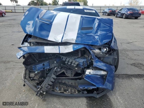 2022 Ford Mustang GT with VIN 1FA6P8CF9N5129388, listed as a Copart auction lot 80789604 with 34,124 mi miles and Salvage Title. Bid and sale history available at carsss.com. Image 5.