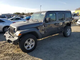 2018 Jeep Wrangler Unlimited Sport z VIN 1C4HJXDN2JW294921, wystawiony jako Copart lot #42959715 z przebiegiem 59 814 mil mil oraz Szkoda całkowita • Salvage title. Historia ofert i sprzedaży dostępna na DreamBid. Obrazek 1.