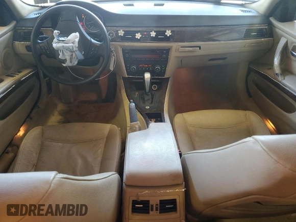 2009 BMW 3 Series 328i xDrive with VIN WBAPK53509A513654, listed as a Copart auction lot 64696745 with 120,230 mi miles and Salvage title. Bid and sale history available at DreamBid. Image 8.