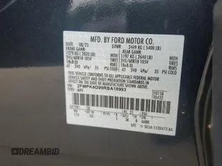 2024 Ford Edge SE with VIN 2FMPK4G99RBA18993, listed as a Copart auction lot 55794535 with 33,372 mi miles and Salvage title. Bid and sale history available at DreamBid. Image 12.
