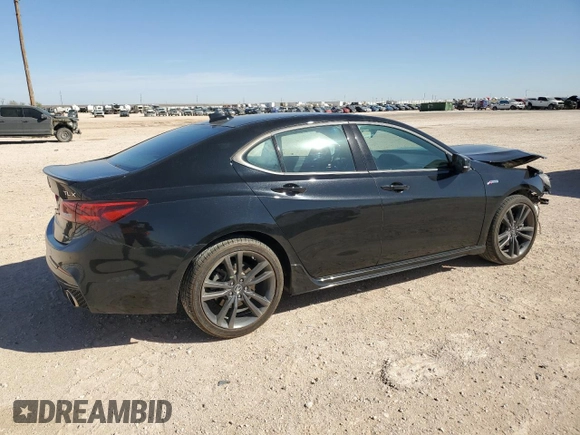2020 Acura TLX w/A-Spec Pkg with VIN 19UUB3F61LA002283, listed as a Copart auction lot 49169465 with 39,176 mi miles and Salvage Title. Bid and sale history available at carsss.com. Image 3.