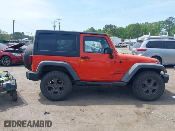 2015 Jeep Wrangler Sport with VIN 1C4AJWAG7FL667462, listed as a IAAI auction lot 42134109 with 85,651 mi miles and . Bid and sale history available at carsss.com. Image 13.