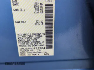 2013 Nissan LEAF SL with VIN 1N4AZ0CP4DC423984, listed as a Copart auction lot 52633125 with 61,229 mi miles and Salvage Title. Bid and sale history available at DreamBid. Image 12.