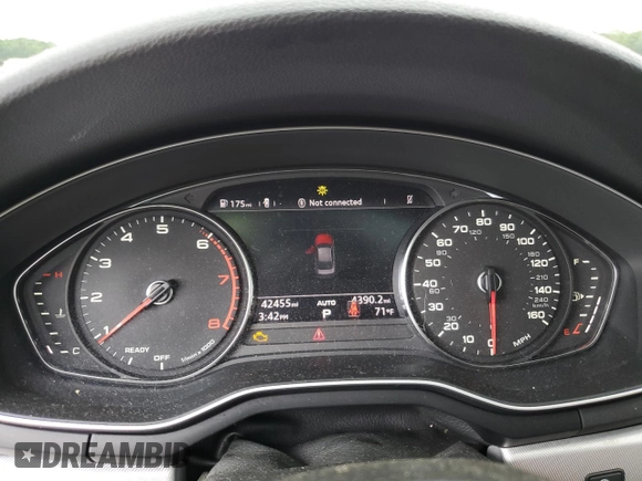 2018 Audi A4 Premium с VIN WAUDNAF48JA139823, выставлен на аукционе Copart как лот 56099335 с пробегом 42 455 миль миль и Списание • Salvage title. История ставок и продаж доступна на DreamBid. Изображение 9.