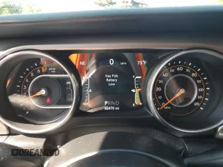 2018 Jeep Wrangler Unlimited Sahara with VIN 1C4HJXEGXJW229881, listed as a Copart auction lot 58762775 with 82,470 mi miles and Salvage title. Bid and sale history available at DreamBid. Image 9.