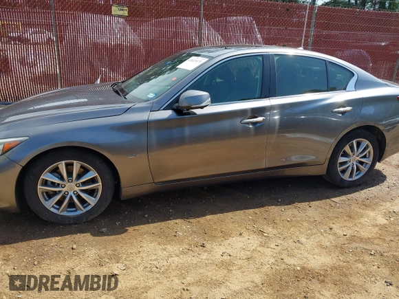 2016 Infiniti Q50 3.0t Premium with VIN JN1EV7AP4GM304093, listed as a IAAI auction lot 42021671 with 61,581 mi miles. Bid and sale history available at carsss.com. Image 14.