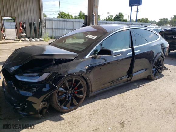 2017 Tesla Model X P100D with VIN 5YJXCBE49HF039938, listed as a Copart auction lot 62788164 with NaN miles and Salvage Title. Bid and sale history available at carsss.com. Image 1.