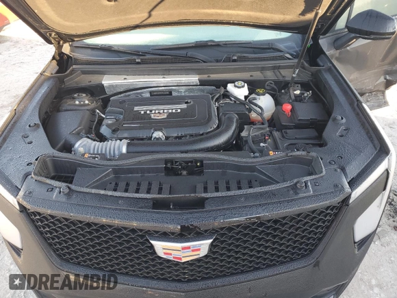2024 Cadillac XT4 FWD Sport with VIN 1GYFZER47RF101186, listed as a Copart auction lot 79128454 with 10,499 mi miles and Salvage title. Bid and sale history available at DreamBid. Image 12.