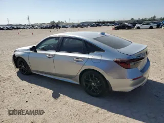 2025 Honda Civic Sedan Sport with VIN 2HGFE2F50SH554911, listed as a Copart auction lot 52192785 with 44 mi miles and Salvage Title. Bid and sale history available at carsss.com. Image 2.