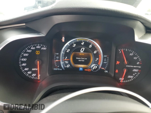 2019 Chevrolet Corvette Grand Sport 1LT with VIN 1G1YW2D77K5112524, listed as a Copart auction lot 86194904 with 33,679 mi miles and Salvage title. Bid and sale history available at DreamBid. Image 9.