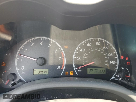 2010 Toyota Corolla with VIN 2T1BU4EE9AC278007, listed as a Copart auction lot 61916534 with 141,922 mi miles and Salvage Title. Bid and sale history available at DreamBid. Image 9.