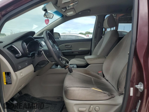 2016 Kia Sedona LX with VIN KNDMB5C1XG6128783, listed as a Copart auction lot 52823525 with 115,211 mi miles and Clean Title. Bid and sale history available at carsss.com. Image 7.
