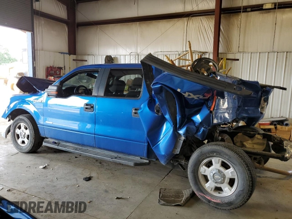 2012 Ford F-150 XL with VIN 1FTFW1ET5CFA59595, listed as a Copart auction lot 55673103 with Not provided miles and Salvage title. Bid and sale history available at DreamBid. Image 2.