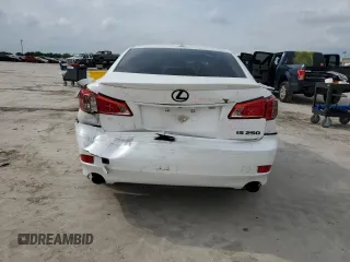 2012 Lexus IS 250 with VIN JTHBF5C25C5183791, listed as a Copart auction lot 54915085 with 170,381 mi miles and Salvage Title. Bid and sale history available at DreamBid. Image 6.