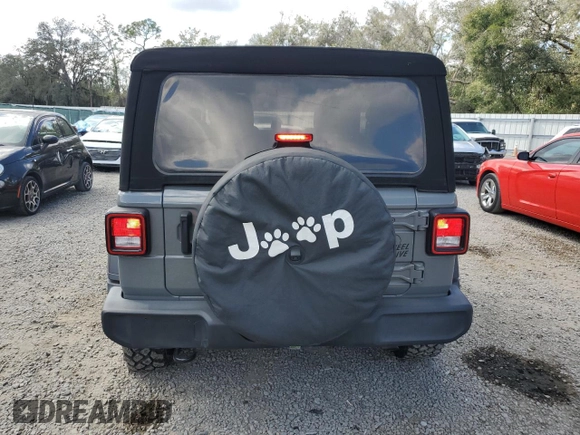 2022 Jeep Wrangler Sport S with VIN 1C4GJXAG2NW195751, listed as a Copart auction lot 44842615 with 42,289 mi miles and Salvage title. Bid and sale history available at DreamBid. Image 6.
