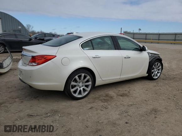 2012 Buick Regal Turbo Premium 3 with VIN 2G4GU5GV1C9180113, listed as a Copart auction lot 41880615 with 96,835 mi miles and Salvage title. Bid and sale history available at DreamBid. Image 3.