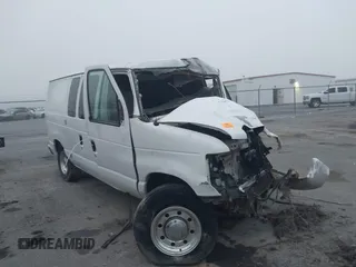 2008 Ford Econoline Cargo Commercial with VIN 1FTNE14WX8DB58166, listed as a IAAI auction lot 41758434 with Not provided miles and . Bid and sale history available at DreamBid. Image 1.
