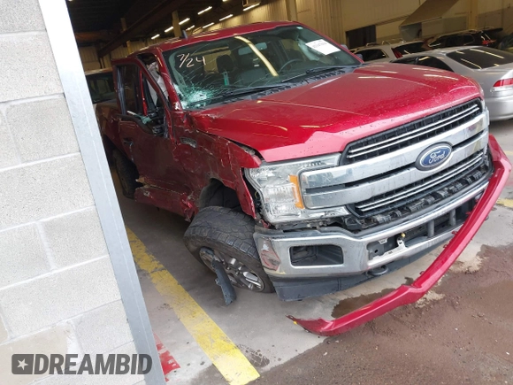 2019 Ford F-150 XL with VIN 1FTFX1E46KKC60997, listed as a IAAI auction lot 42147634 with 99,878 mi miles and . Bid and sale history available at DreamBid. Image 1.