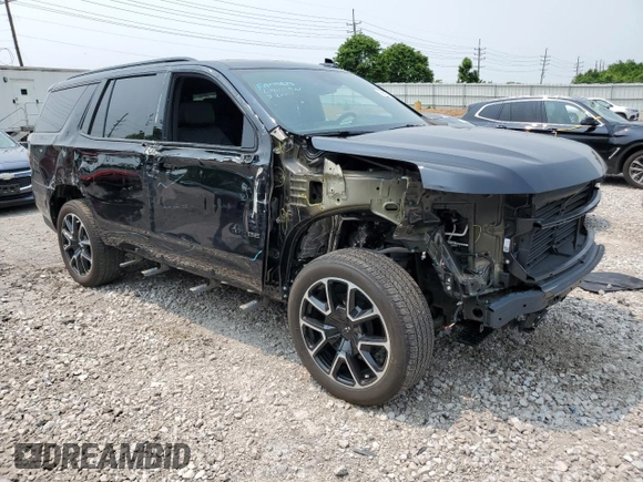 2023 Chevrolet Tahoe RST with VIN 1GNSKRKD5PR299764, listed as a Copart auction lot 58205815 with 19,550 mi miles and Salvage title. Bid and sale history available at DreamBid. Image 4.