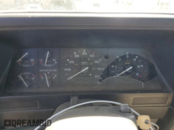 1992 Ford Ranger with VIN 1FTCR10U5NUB96822, listed as a Copart auction lot 68166124 with 43,121 mi miles and Clean Title. Bid and sale history available at carsss.com. Image 9.