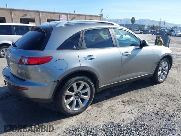 2004 Infiniti FX with VIN JNRAS08W74X213340, listed as a IAAI auction lot 41492249 with 128,109 mi miles and . Bid and sale history available at DreamBid. Image 4.