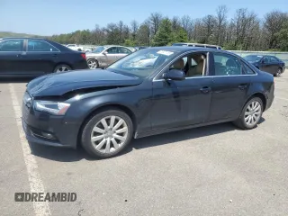 2013 Audi A4 Premium with VIN WAUAFAFL0DA069553, listed as a Copart auction lot 61341115 with 81,202 mi miles and Salvage title. Bid and sale history available at DreamBid. Image 1.