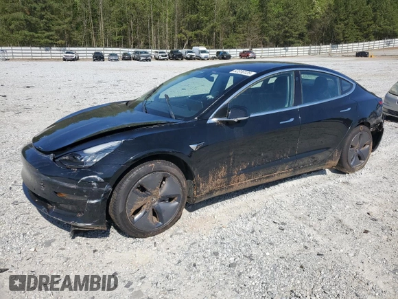 2018 Tesla Model 3 Long Range Battery with VIN 5YJ3E1EA6JF075813, listed as a Copart auction lot 52316125 with 101,460 mi miles and Salvage Title. Bid and sale history available at DreamBid. Image 1.