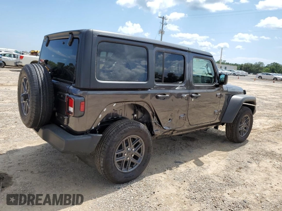 2025 Jeep Wrangler Sport S with VIN 1C4PJXDN9SW557497, listed as a Copart auction lot 63603555 with 4,443 mi miles and Clean title. Bid and sale history available at DreamBid. Image 3.