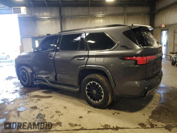 2023 Toyota Sequoia SR5 with VIN 7SVAAABAXPX003220, listed as a Copart auction lot 88798445 with 47,637 mi miles and Salvage Title. Bid and sale history available at carsss.com. Image 2.