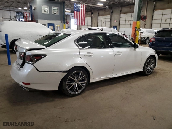 2019 Lexus GS with VIN JTHCZ1BLXKA011566, listed as a Copart auction lot 47961575 with 65,300 mi miles and Salvage Title. Bid and sale history available at carsss.com. Image 3.